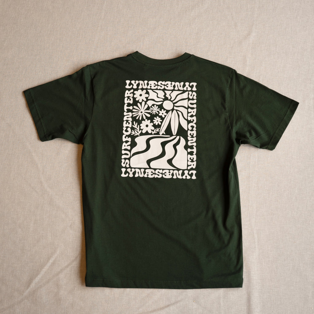 Summer View T-shirt 3.0 - Bottle Green / Hvid