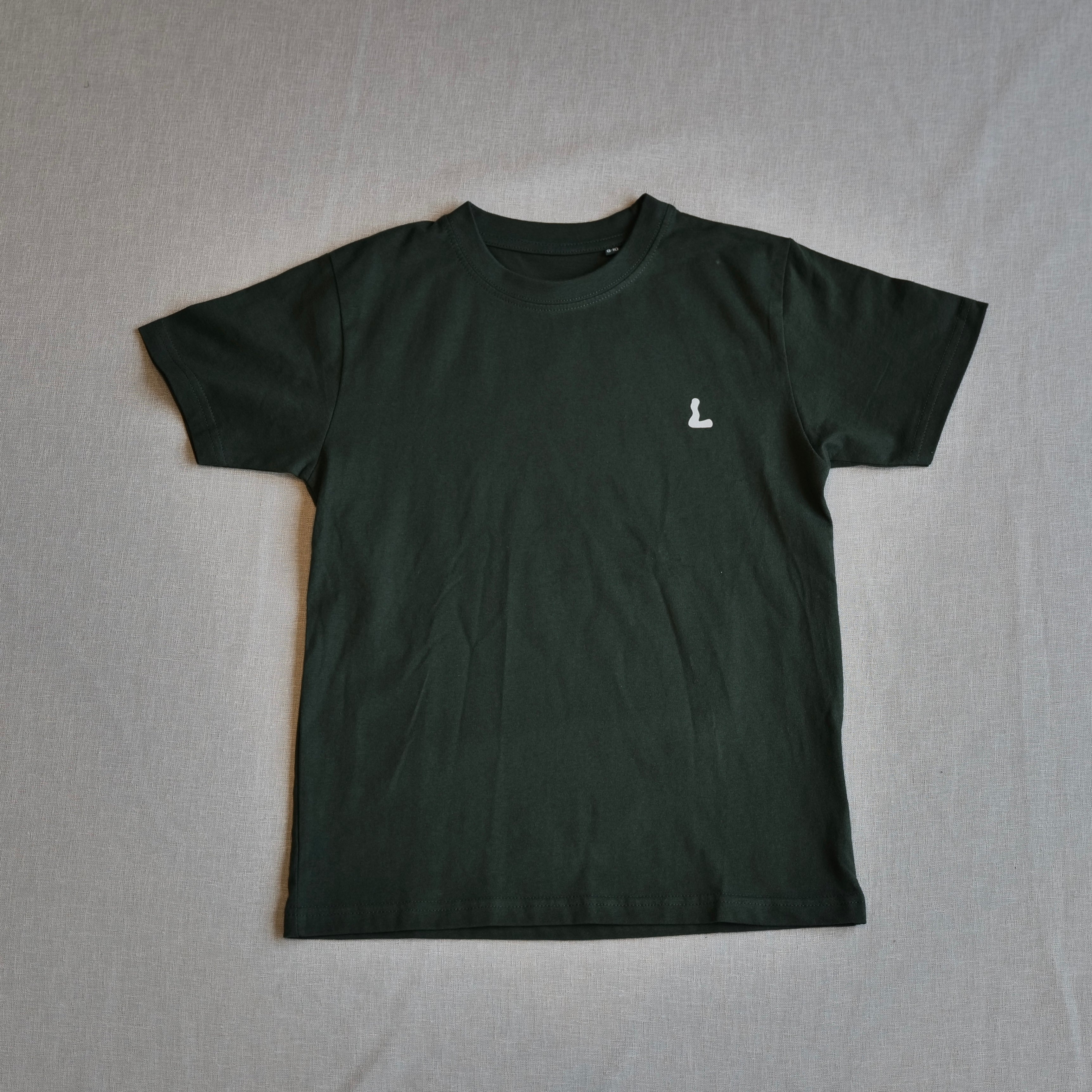 Summer View Kids T-shirt - Bottle Grøn / Hvid