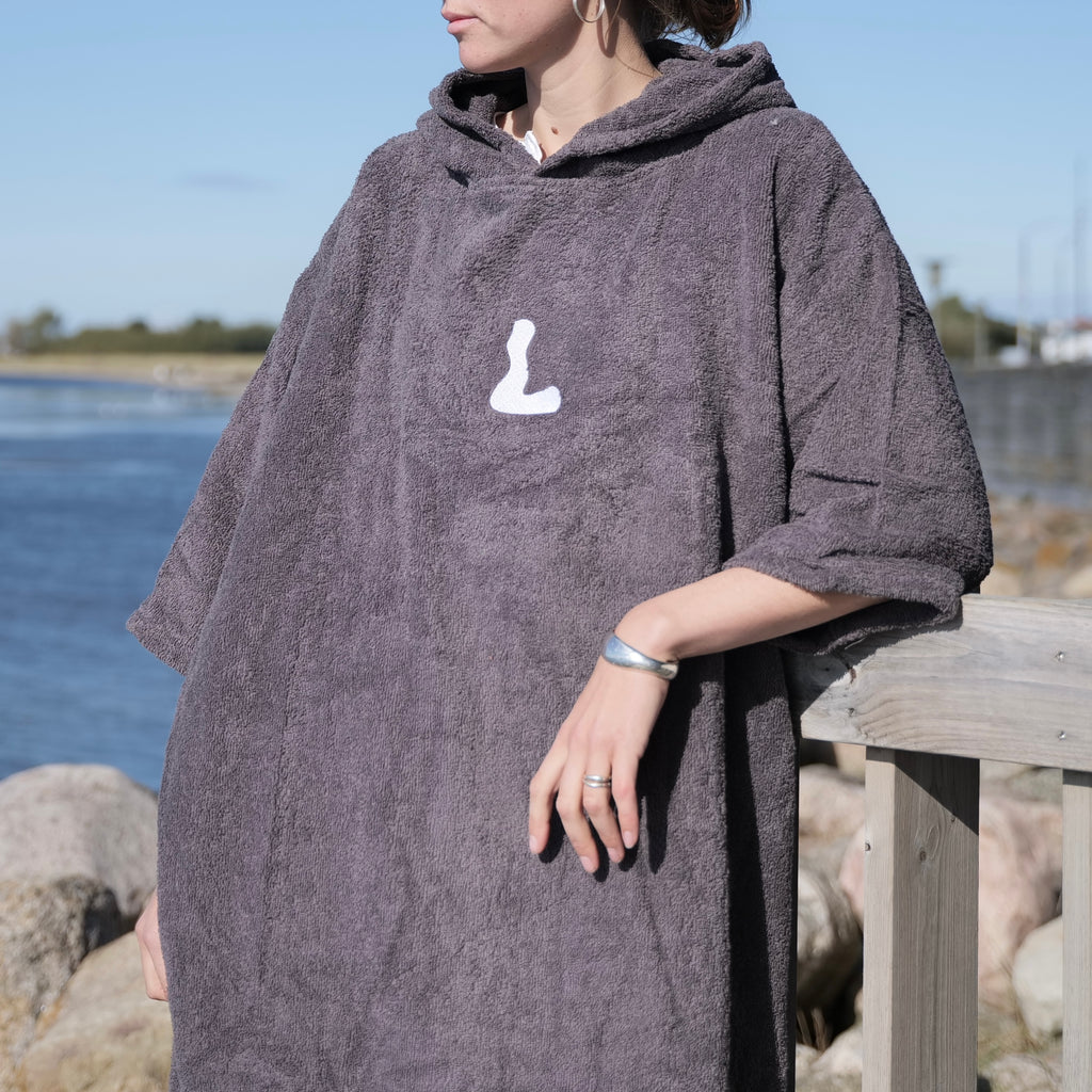 Poncho voksen - Dusty Grey