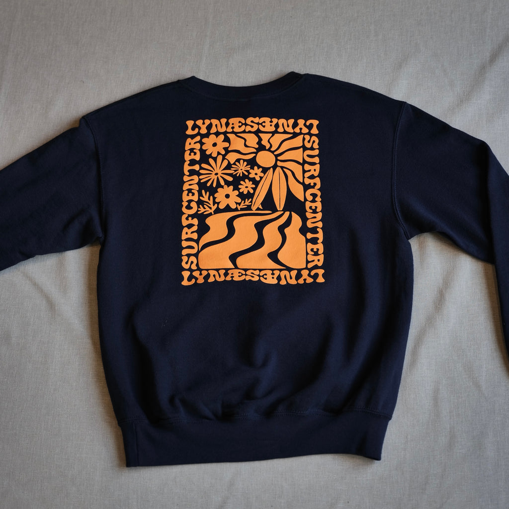 Summer View Crewneck - Navy / Orange