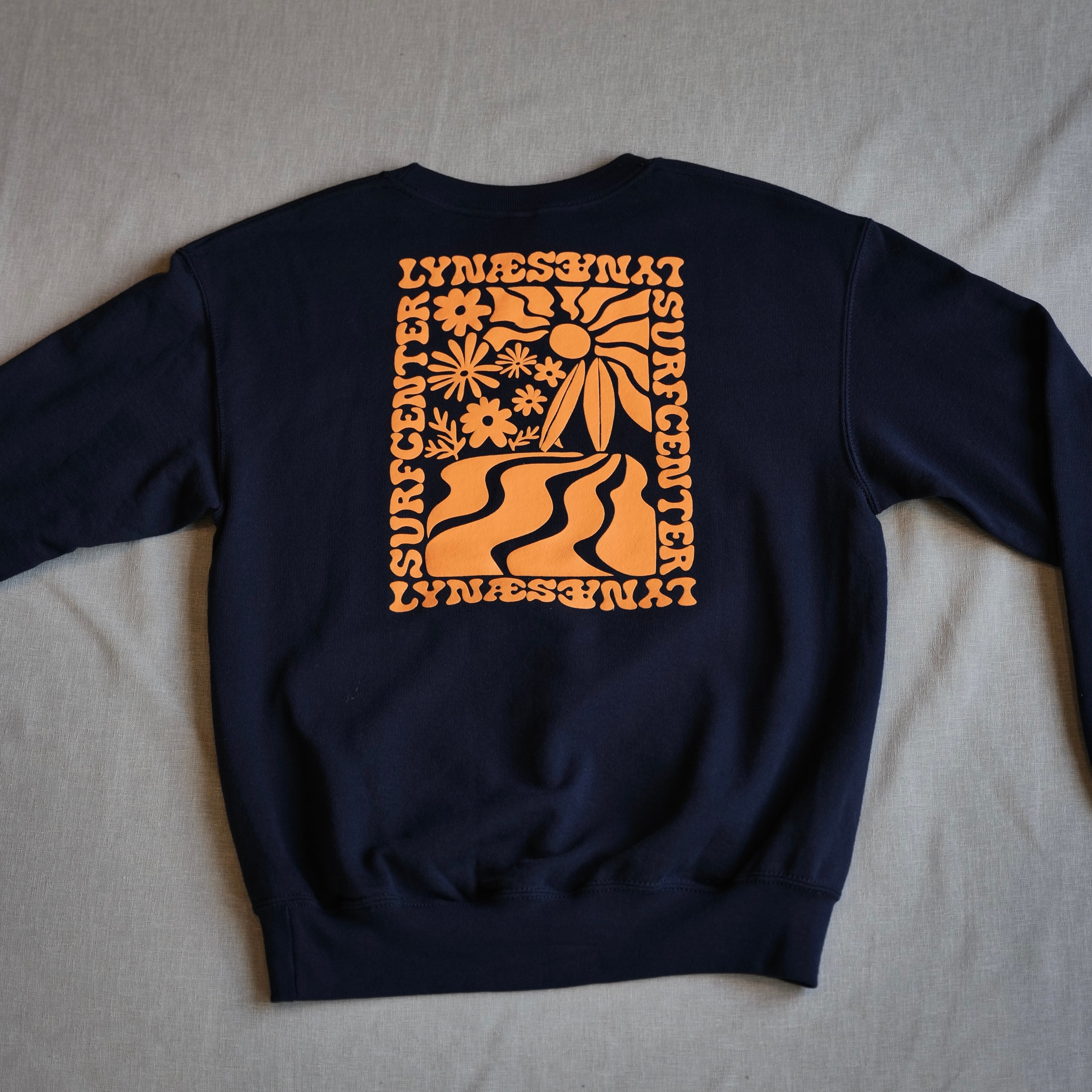 Summer View Crewneck - Navy / Orange