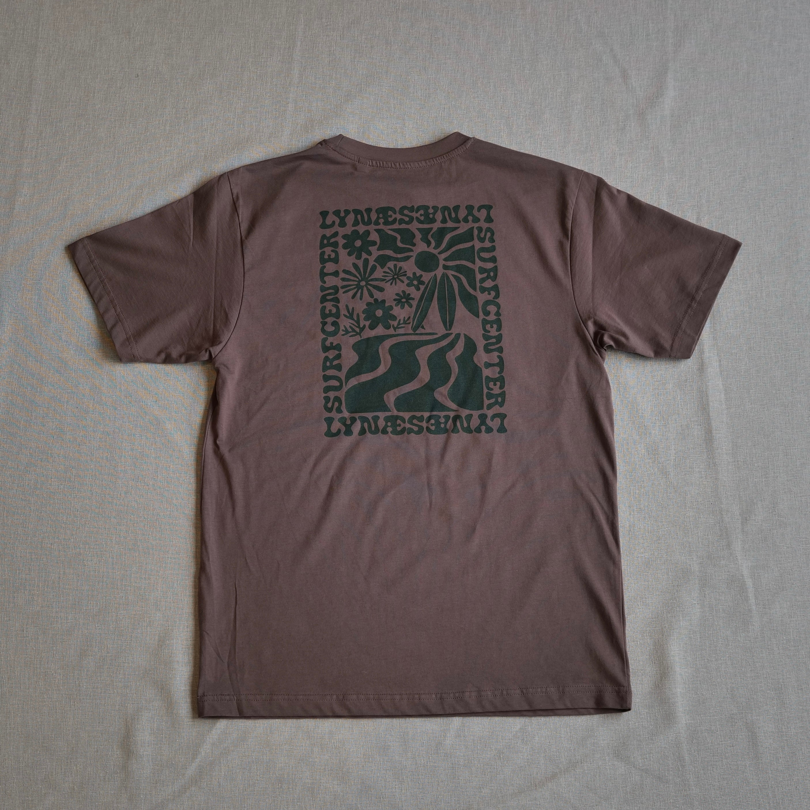 Summer View T-shirt 3.0 - Mocha / Mørke Grøn