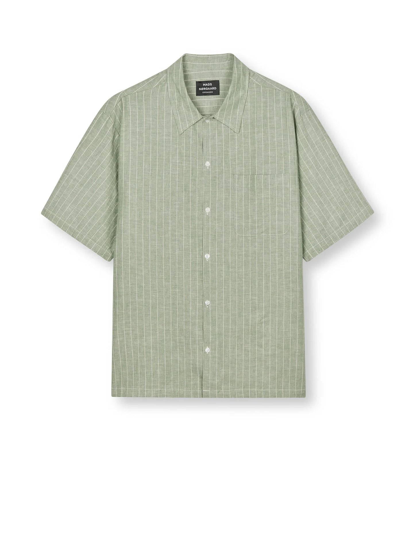 Cotton Linen Mateo Stripe Shirt SS