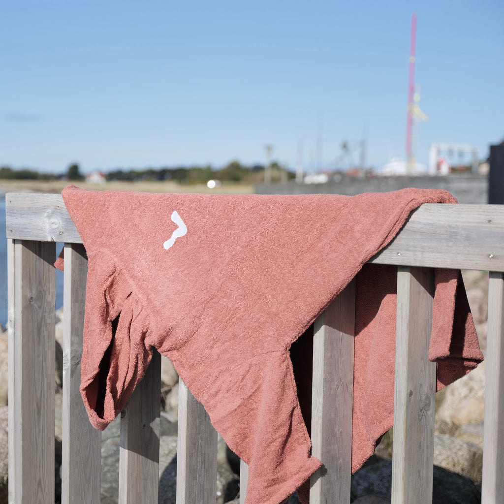 Poncho voksen - Dusty Red