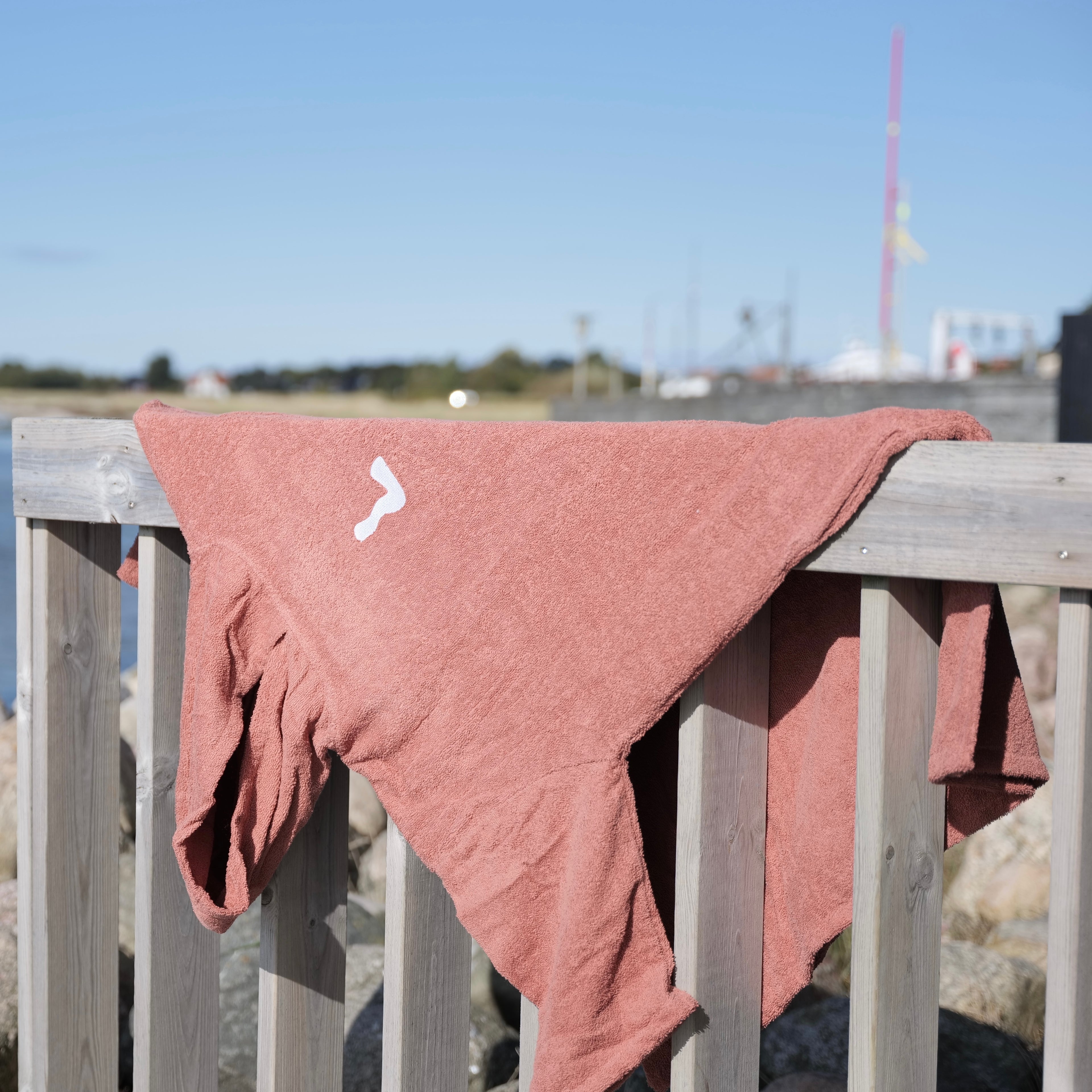 Poncho voksen - Dusty Red