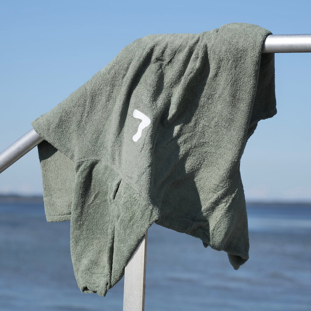 Poncho voksen - Dusty Green