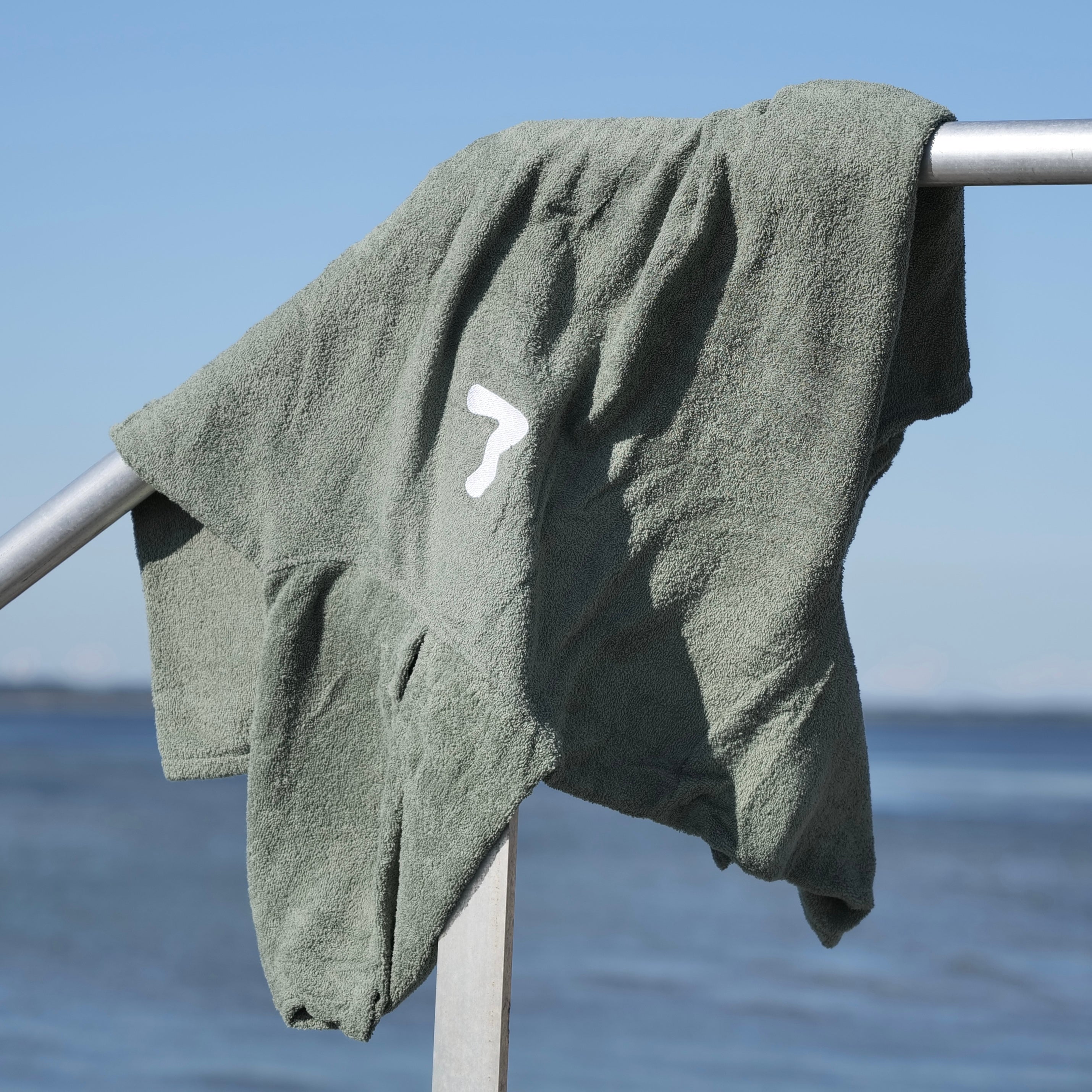 Poncho voksen - Dusty Green