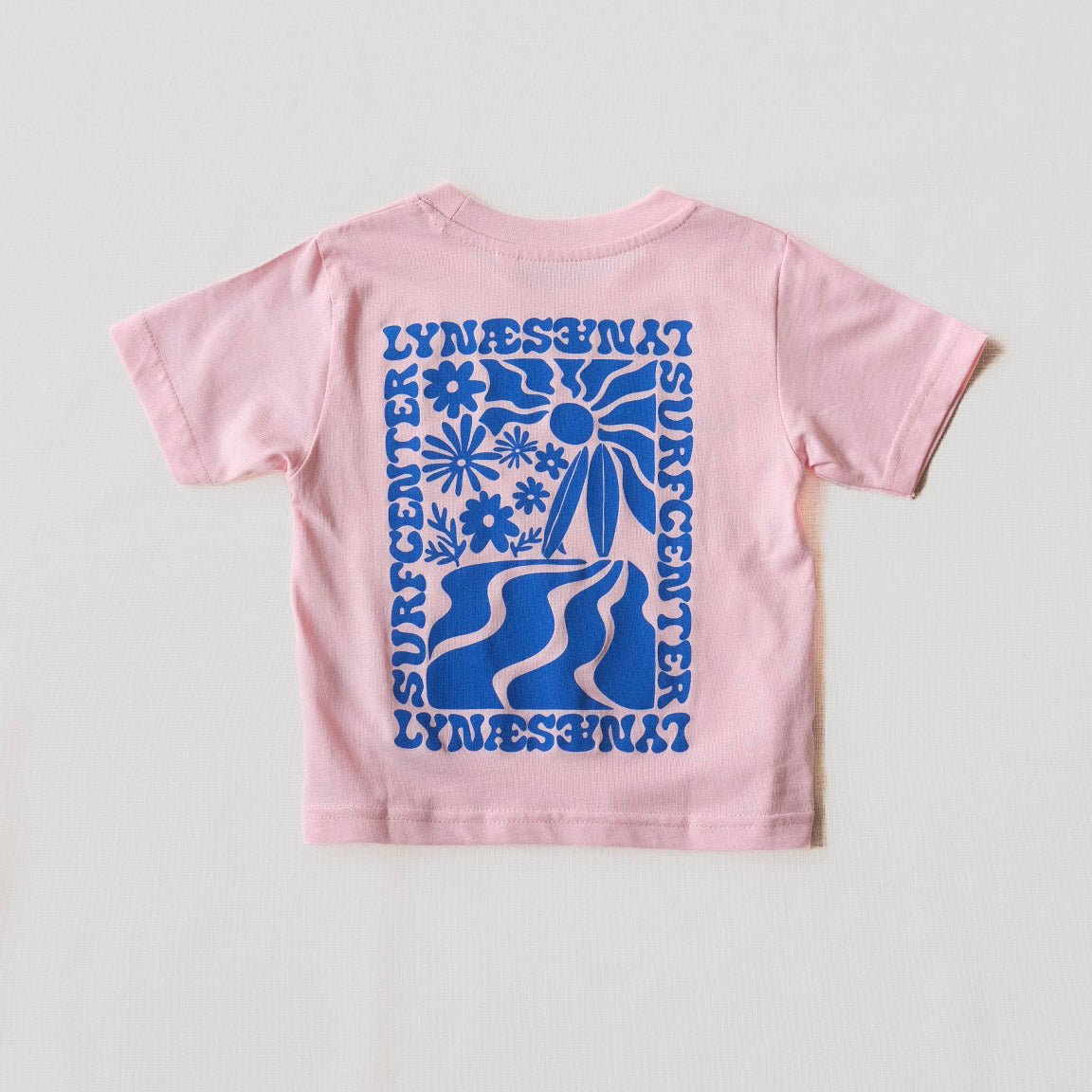 Summer View Kids T-shirt - Lyserød / Blå