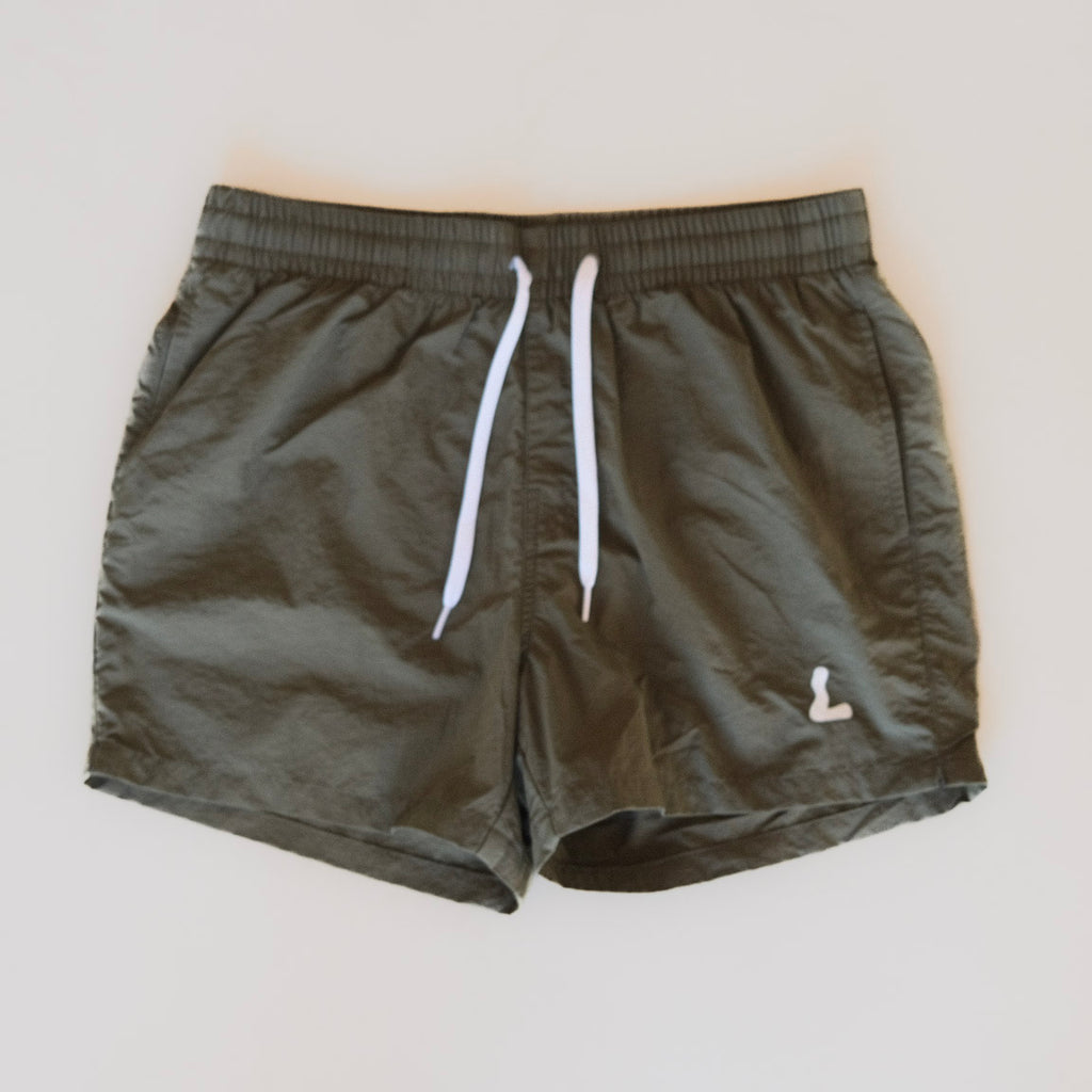 Lynæs Badeshorts L-logo - Olive