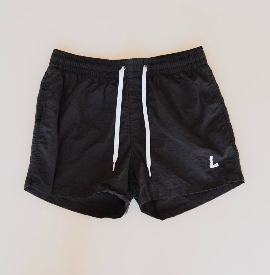 Lynæs Badeshorts L-logo - Sort