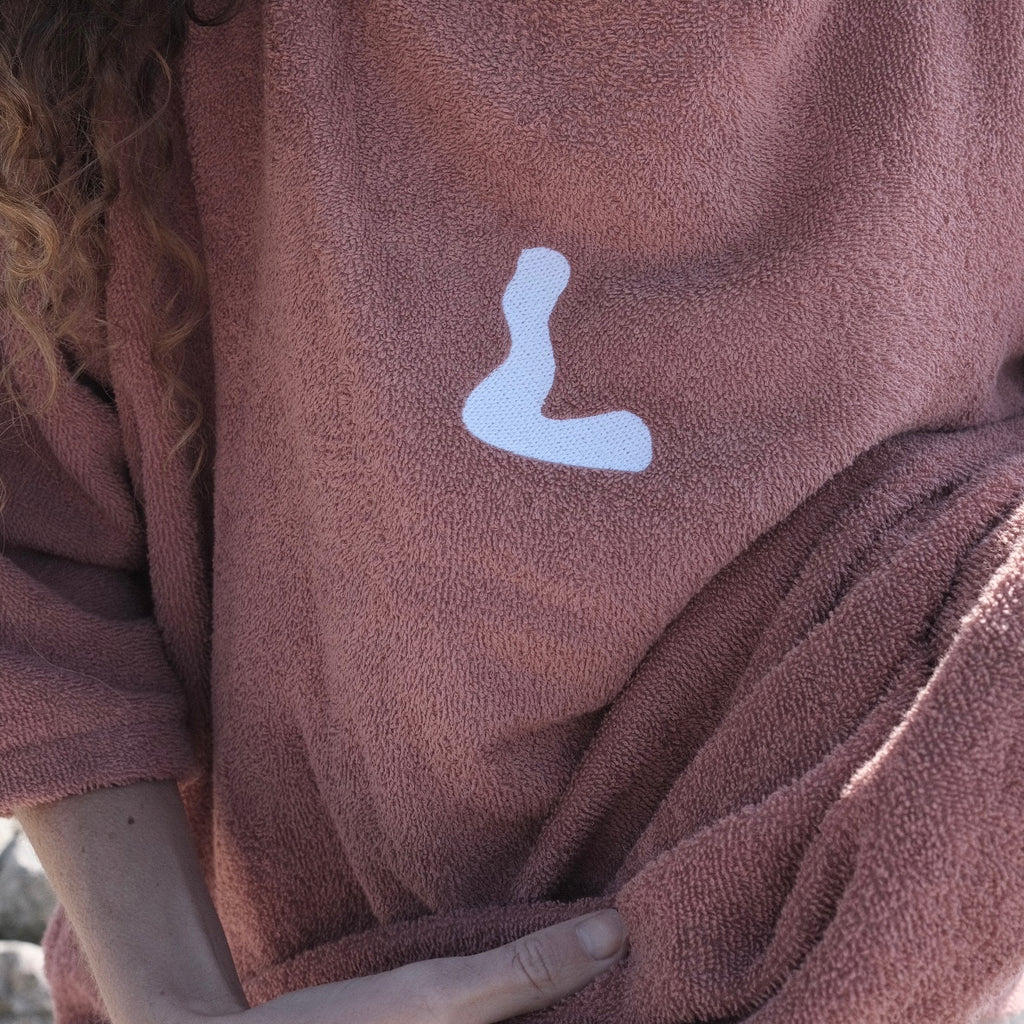 Poncho voksen - Dusty Red