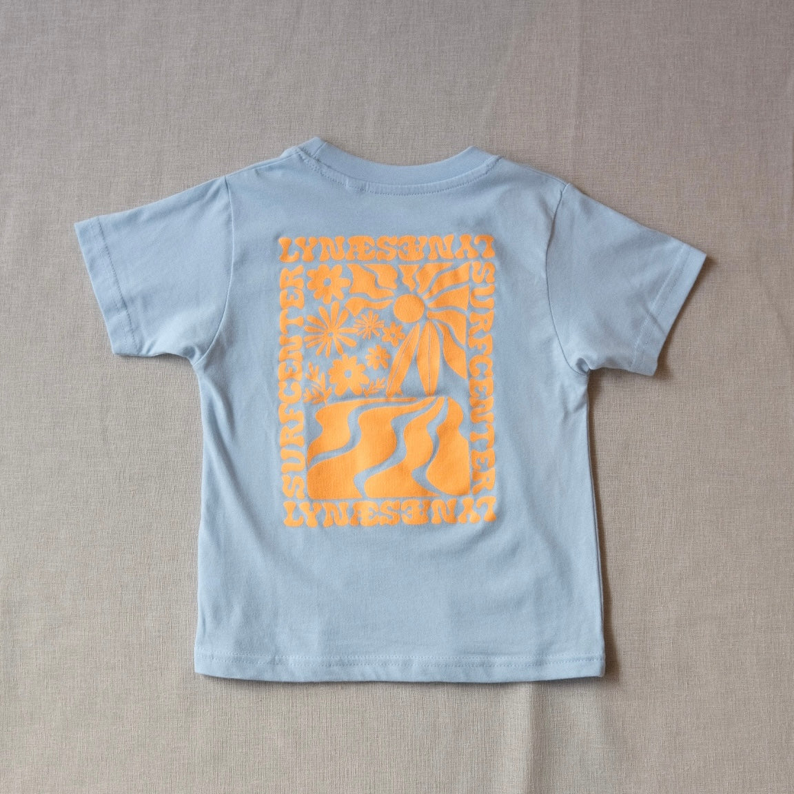 Summer View Kids T-shirt - Blå / Orange