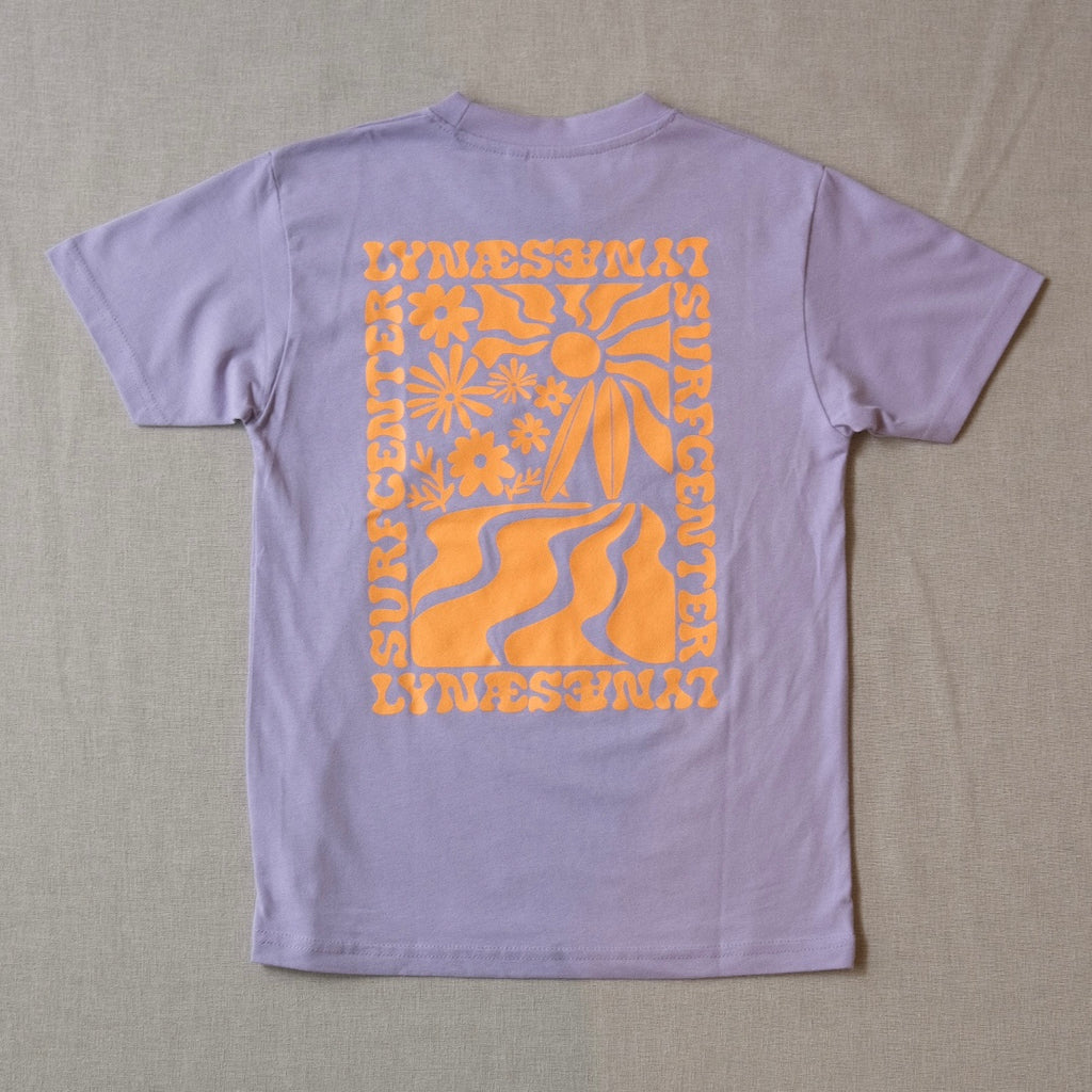 Summer View Kids T-shirt - Lilla / Orange