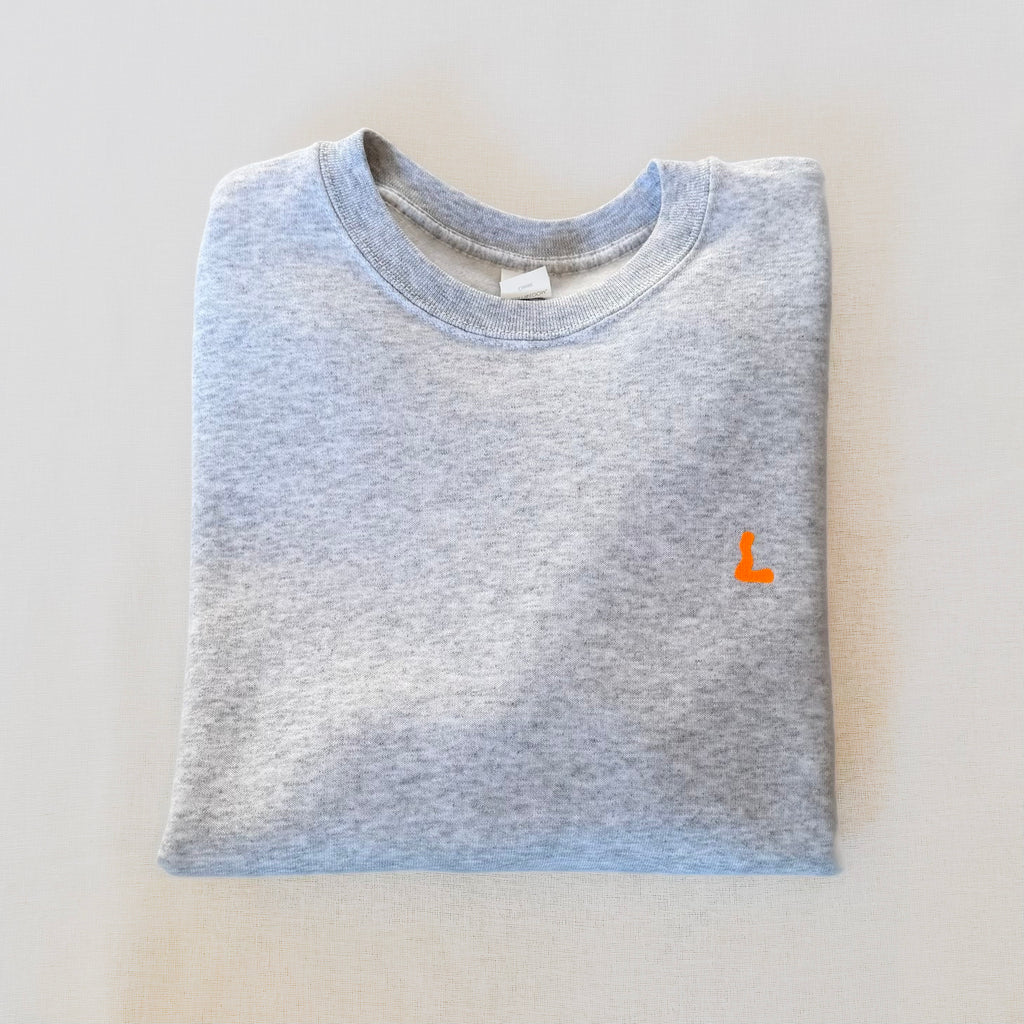 Ly9tees Crewneck - Grå / Orange
