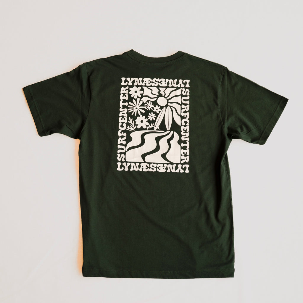 Summer View T-shirt 3.0 - Bottle Green / Hvid