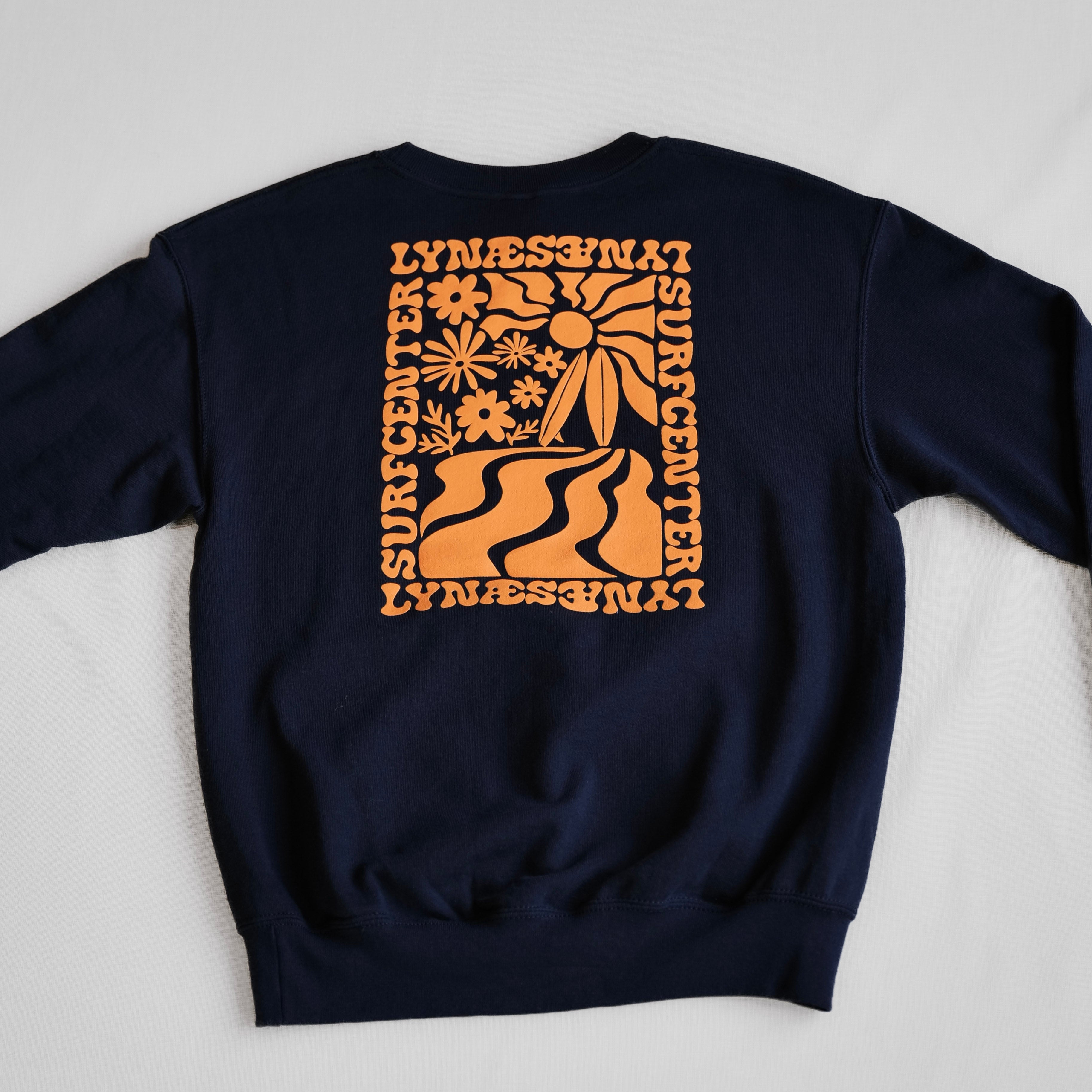 Summer View Crewneck - Navy / Orange