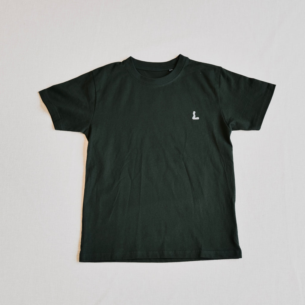 Summer View Kids T-shirt - Bottle Grøn / Hvid